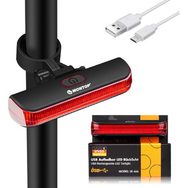 Світлодіодний набір велосипедних ліхтарів StVZO з USB акумулятором, переднє і заднє світло для дітей і дорослих