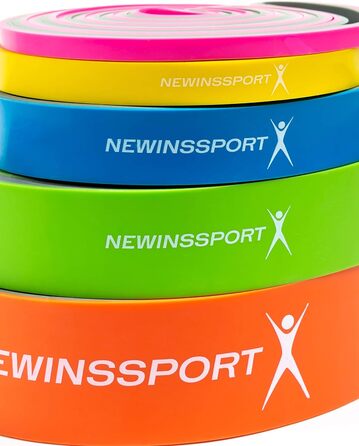 Набір стрічок для підтягування NEWINS SPORT, 5 рівнів, латекс преміум