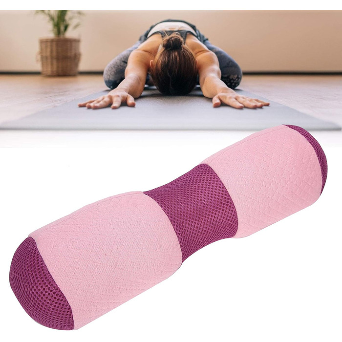 Подушка для йоги Yoga Bolster Roller Waist Pillow Корекція поперекового відділу тазу Подушка Memory Foam Block Подушка для йоги кругла для відновлювальних вправ йоги