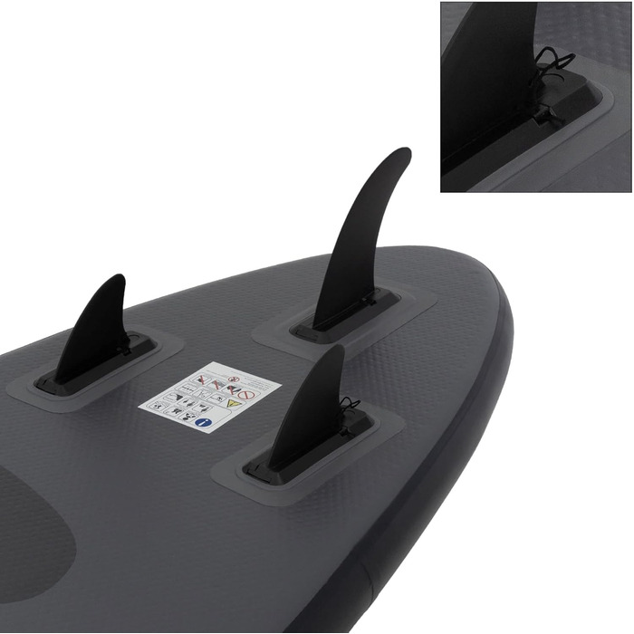 Надувна SUP-дошка ECD Germany Maona 308 см, комплект: алюмінієве весло, PVC, бірюзова/чорна/рожева/сіра/оливкова, для серфінгу, веслування