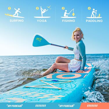 Надувна SUP-дошка 15,2 см для всіх рівнів, комплект: весло, насос, сумка-рюкзак, страхувальний трос, водонепроникна сумка