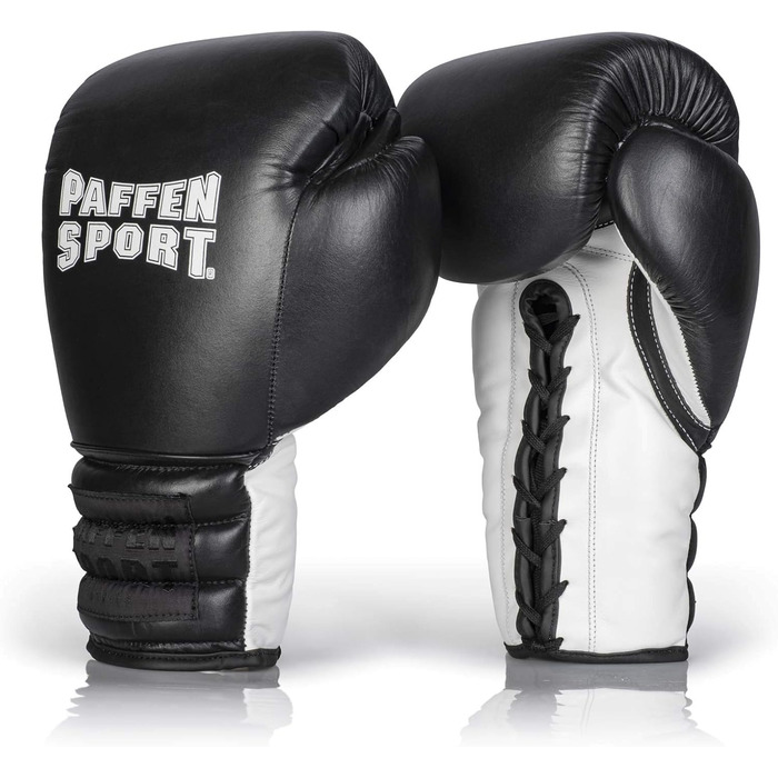 Боксерські рукавички Paffen Sport PRO LACE зі шнурівкою, натуральна шкіра, для тренувань і спарингів у боксі та єдиноборствах