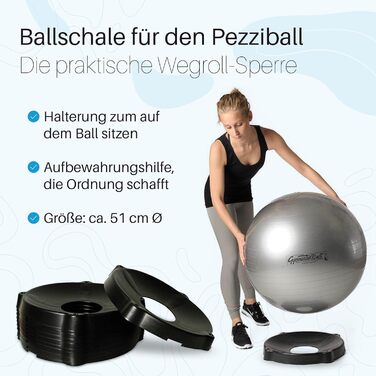 М'яч Pezzi Standard 65см Яблучно-зелений з Ball Bowl & Pump