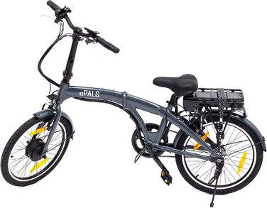 Велосипед ePals E-Bike 20, Сіро-синій, Складний, Pedelec Citybike