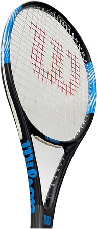 Ракетка для дорослого тенісу Wilson Ultra Elite 105 (доступна в розмірах рукоятки від 1 до 4) (ручка 1 (4 1/8 дюйма), чорна, синя, біла