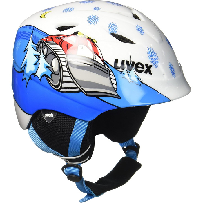 Лижний шолом Uvex Kids Airwing 2 (48-52 см, Біла гусениця)