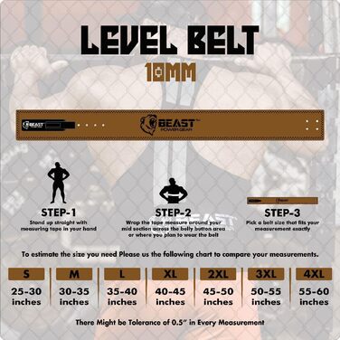 Ремінь Beast Power Gear, важіль, 10/13 мм, оливковий, XXL