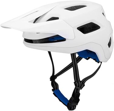 Шолом City Helmet MTB 58-61CM, вентильований, світловідбивні ремені, білий