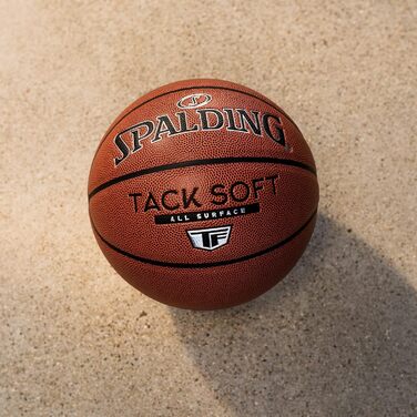 М'який баскетбольний м'яч Spalding Tack-Soft для приміщень та активного відпочинку Intermediate Size 6, 28.5 (Tack Soft TF, офіційний розмір 7, 29.5')