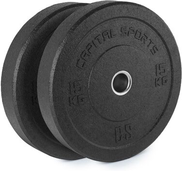 Бамперні пластини CAPITAL SPORTS Renit, алюміній, гума, 2x5-25 кг