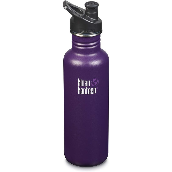 Пляшка для води Klean Kanteen Classic Зимова слива (матова) зі спортивним ковпачком 3.0 (800мл)