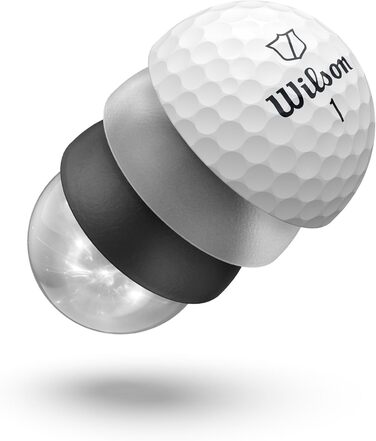 М'яч Wilson Staff Model, білий, унісекс для дорослих