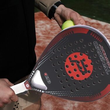 Ракетка LUXTRI Padel Jugador для початківців 360г Fiberglass/Eva (Jugador Original Black-Red)