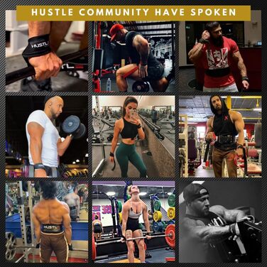 Ремені для підйому Hustle Athletics чоловічі червоні