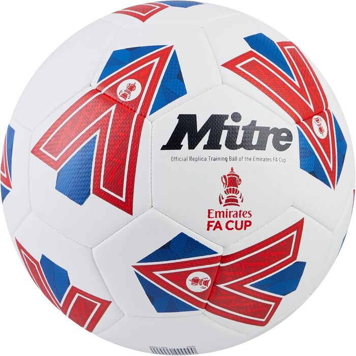 Футбольний м’яч Mitre Training FA Cup, високоефективний, довговічний тренувальний м’яч
