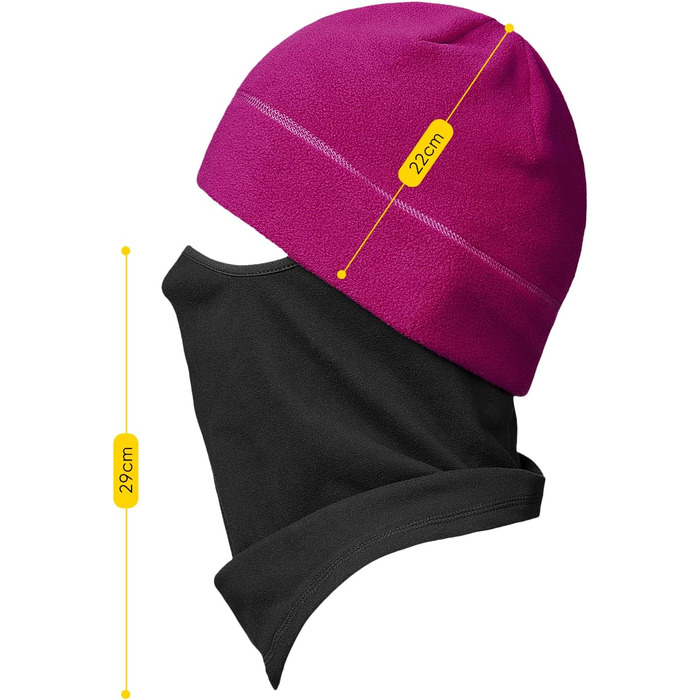 Маска для обличчя Snowledge Ski Balaclava Winter S-4XL Rose