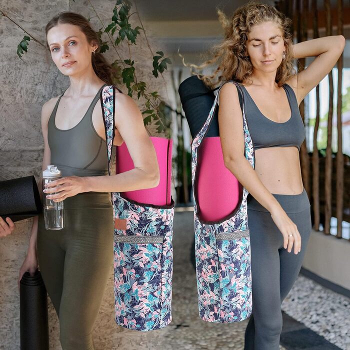 Сумка Phitshop Yoga Mat з великою кишенею та блискавкою, багатоцільова сумка для перенесення більшості розмірів килимка (колір 3)