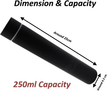 Термос пляшка Dopper нержавіюча сталь 250 мл (чорна)