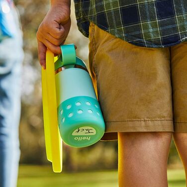 Дитяча пляшка Hydro Flask з широкою кришкою та соломинкою, 590 мл, колір півонія