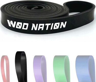 Петля для підтягувань WOD Nation 41 дюйм – еспандер-стрічка для підтягувань, кросфіту, фітнесу, розтяжки, мобільності