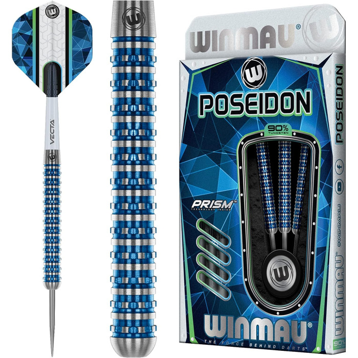 Набір дротиків WINMAU Poseidon сталевий наконечник 23г, 24г, 25г