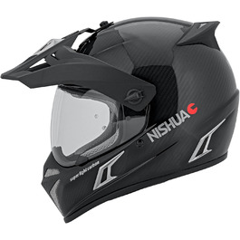 Мотоциклетний шолом Enduro Carbon Evo, ECE сертифікований, ударостійкий, легкий, вентиляція, чорний карбон, розміри S-XL