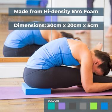 Блоки для йоги Yoga-Mad з піни Eva для йоги або пілатесу Односпальне ліжко сірого кольору