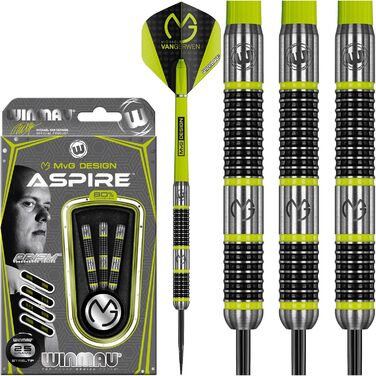 Дротики WINMAU MvG Aspire вольфрамові 25 г з крилами Prism Wings