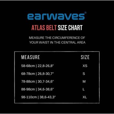 Пояс для важкої атлетики Earwaves Atlas для попереку, присідань, станового тягнення, з місцем для нашивок