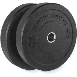 Бамперні пластини CAPITAL SPORTS Renit, алюміній, гума, 2x5-25 кг