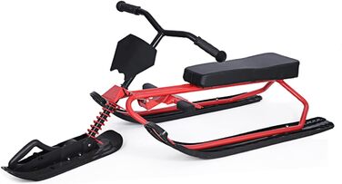 Санки Snow Racer з кермом, Red, 120 см, для дітей від 4 років