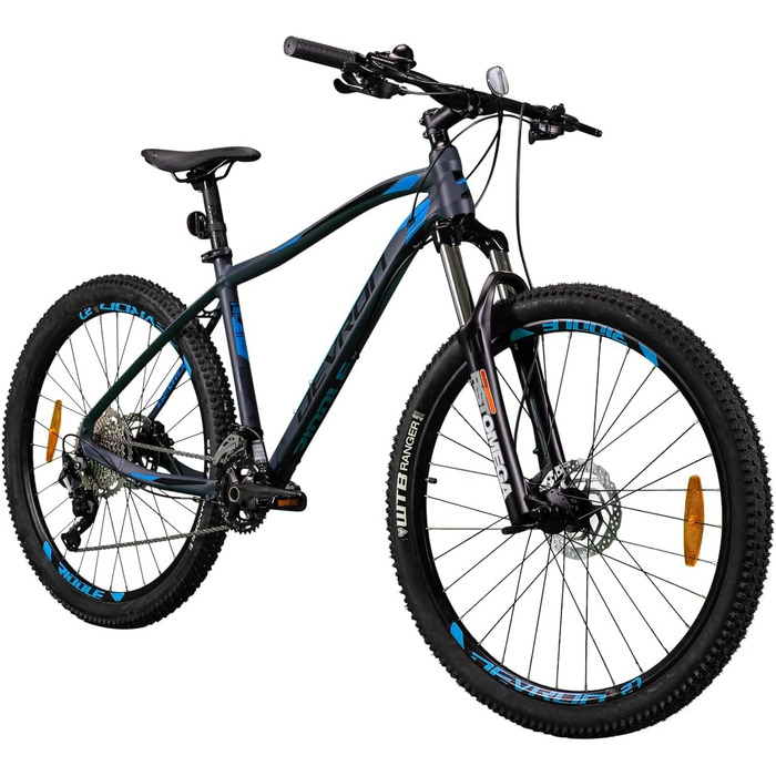 Гірський велосипед Devron Riddle RM3.7, хардтейл алюміній, Shimano 2x10, 27.5 дюймів, дискове гальмо, універсальний гірський велосипед для захоплюючих пригод Grey M