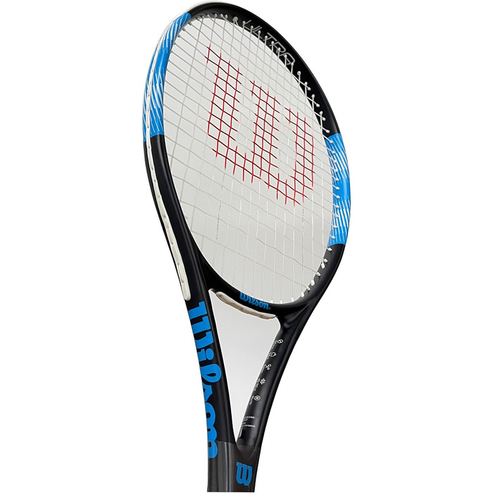 Ракетка для дорослого тенісу Wilson Ultra Elite 105 (доступна в розмірах рукоятки від 1 до 4) (ручка 1 (4 1/8 дюйма), чорна, синя, біла