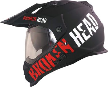 Мотошолом Broken Head made2rebel з візором, сонцезахисною шторкою, для ендуро, кросу та квадроциклів