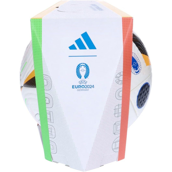 М'яч adidas Euro24 Pro Білий/Чорний/Globlu Розмір 5