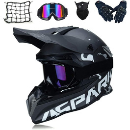 Мотокросовий шолом MRDEAR з окулярами, рукавичками та маскою, повнолицевий MTB/BMX шолом для мотоциклів, квадроциклів, ендуро, даунхілу, дихаючий