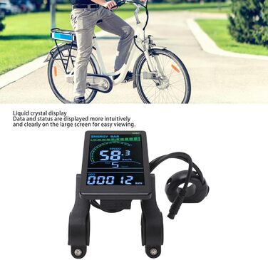 РК-дисплей BuyWeek M6C E-Bike, 24В-60В, водонепроникний, 6-контактний роз'єм