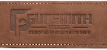 Пояс для важкої атлетики Gunsmith Fitness - Пояс для важкої атлетики ручної роботи Shibusa для жінок та чоловіків - Lifing Belt Gym Belt для бодібілдингу, присідань та пауерліфтингу (пряжка для пауерліфтингу (ширина 10 см, товщина 10 мм), S)