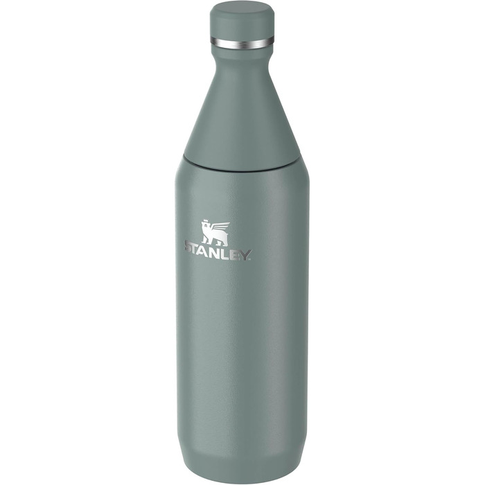 Термос пляшка Stanley All Day Slim 0.6 л, нержавіюча сталь, зберігає холод до 11 годин, BPA Free, герметична, для води, мийка в посудомийці, Shale
