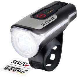 Переднє велосипедне LED світло SIGMA Aura 80, 80 Люкс, StVZO, акумуляторне, 4 режими, 90 м