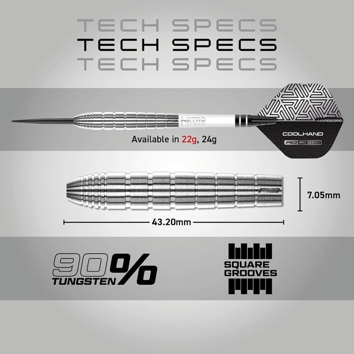 Набір дротиків RED DRAGON Luke Humphries TX Series Steeltip 22 г