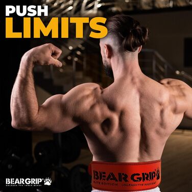 Пояс BEAR GRIP - для важкої атлетики Elite Edition XXL, чорний