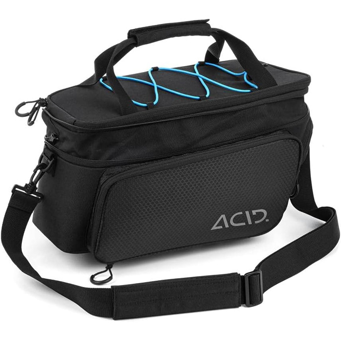 Велосипедна багажна сумка acid Trunk City 8+16 л Rilink, чорна