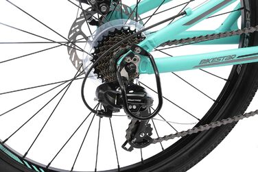 Повністю алюмінієвий гірський велосипед Shimano 21 швидкісні передачі, дискові гальма 26, 27.5, 29 дюймові шини 16, 16.5, 17.5 дюймова рама Alu MTB повна підвіска БЕЗРИЗИКОВЕ ТЕСТУВАННЯ 26-дюймової шини 16-дюймова рамка 26 бірюзовий