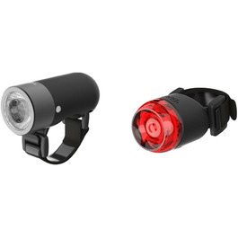 Світло для велосипеда Knog Plug LED: передня або задня фара, StVZO, чорний, червоний, сірий