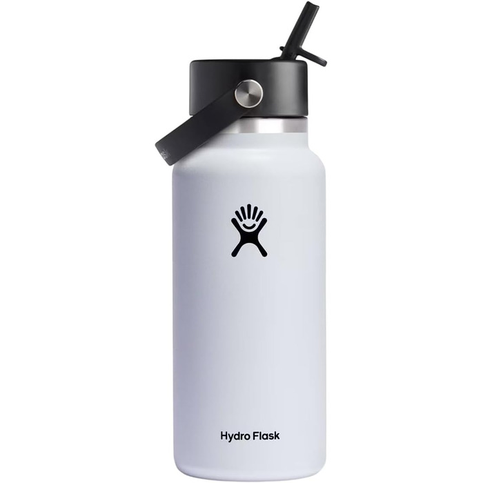 Пляшка для води Hydro Flask з широким горлом, кришка з трубочкою, індиго, 1,2 л
