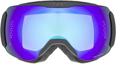 Гірськолижні окуляри Uvex Unisex Downhill 2100 Cv (Упаковка з ук) (One Size, чорний килимок/синьо-зелений)