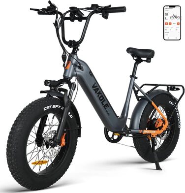 E-Bike 20 Fatbike, 48В 20Ач, до 110 км, 7-швидк.