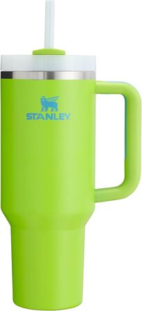 Термокружка STANLEY Quencher H2.0 з нержавіючої сталі, вакуумна ізоляція, кришка та трубочка, 1,2 л, яскраво-жовта, для води, чаю, кави та смузі