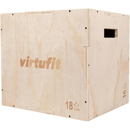 Пліо-бокс VirtuFit 3-в-1 - малий - 40x45x50 см - Стрибок/Пліометричний